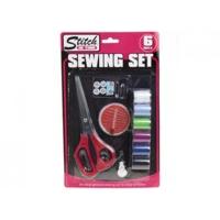 Sewing Set With Scissors, Cotton Reels, Needles & Accessories