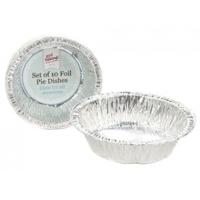 Set Of 10 Individual Foil Pie Dishes