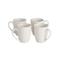 Serenity White Set of 4 Mugs