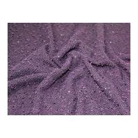 Sequin & Bobble Textured Stretch Dress Fabric Purple