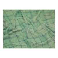 Seersucker Cotton Blend Dress Fabric Green