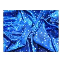 sequin satin dress fabric royal blue