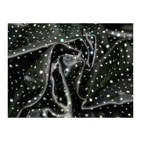 sequin satin dress fabric black