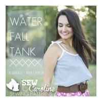 Sew Caroline Ladies Easy Sewing Pattern Waterfall Tank