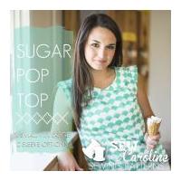 sew caroline ladies easy sewing pattern sugar pop top