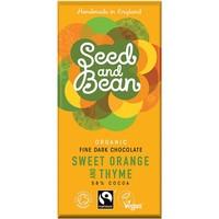 Seed & Bean Dark 58% Orange & Thyme Chocolate (85g)
