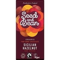 seed bean organic dark 58 sicillian hazelnut chocolate 85g