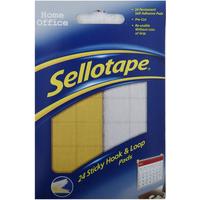 sellotape sticky hook and loop pad wallet 24 504049