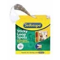 sellotape sticky loop spots pack of 125 4099 531368