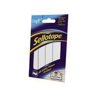 Sellotape Sticky Fixers (20 x 20mm) Outdoor Double-Sided Weather-Resistant Pads (10 Packs of 48 Pads)