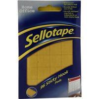 Sellotape Sticky Hook Pads Yellow (Pack of 96)