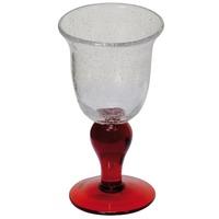 Set of 6 Goblets With Red Base