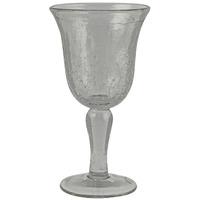 Set of 6 Clear Crackle Glasses