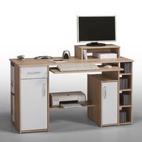 Seattle Computer Desk Seattle Computer Desk Oak White