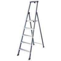 SECURO COMFORT STEP LADDER, ANODIZED 6 TREAD