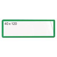 SELF-ADHESIVE TICKET POUCH 40X120 PK 100 - GREEN