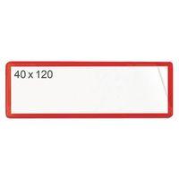 SELF-ADHESIVE TICKET POUCH 40X120 PK 100 - RED