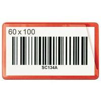 SELF-ADHESIVE TICKET POUCH 60X100 PK 100 - RED