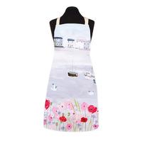 sea mist poppies apron