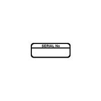 Serial Number Labels, Black Mark & Seal, 40 x 15mm, Pack Of 120