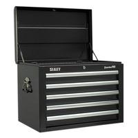 Sealey AP26059TB Topchest 5 Drawer with Ball Bearing Runners - Black