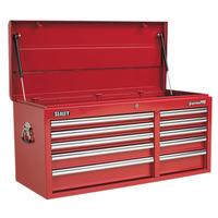 Sealey AP41110 Topchest 10 Drawer with Ball Bearing Runners Heavy-...