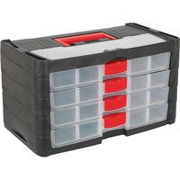 sealey ap794 stackable organiser 4 drawer