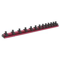 sealey ak27082 socket retaining rail magnetic 14sq drive 13 clips