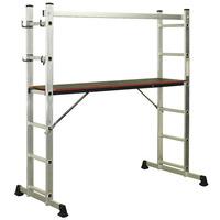 sealey ascl2 aluminium scaffold ladder 4 way en 131