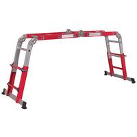 sealey afpl2 aluminium multipurpose ladder en 131 adjustable height