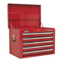 Sealey AP26059T Topchest 5 Drawer with Ball Bearing Runners - Red