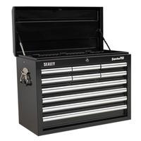 Sealey AP33109B Topchest 10 Drawer with Ball Bearing Runners - Black