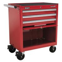 Sealey AP33439 Rollcab 3 Drawer with Ball Bearing Runners - Red