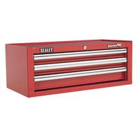 sealey ap33339 add on chest 3 drawer with ball bearing runners red