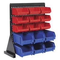 Sealey TPS1569 Bin Storage System Bench Mounting 15 Bins