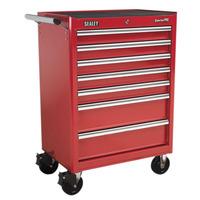 Sealey AP33479 Rollcab 7 Drawer with Ball Bearing Runners - Red