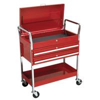 sealey cx1042d trolley 2 level extra heavy duty with lockable top 