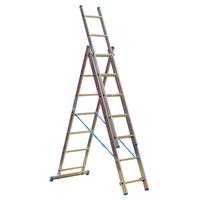 sealey acl307 aluminium extension combination ladder 3x7 en 131