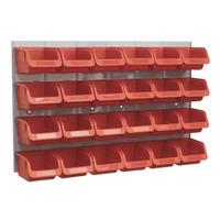 Sealey TPS130 Bin & Panel Combination 24 Bins - Red