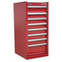 sealey ap33589 hang on chest 8 drawer with ball bearing runners red