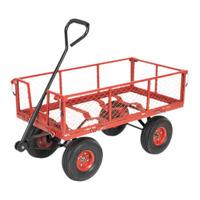 Sealey CST997 Platform Truck with Sides Pneumatic Tyres 200kg Capacity