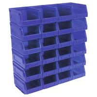 sealey tps224b plastic storage bin 105 x 165 x 83mm blue pack of 24