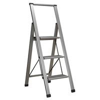 Sealey APSL3 Aluminium Professional Folding Step Ladder 3-Step 150...