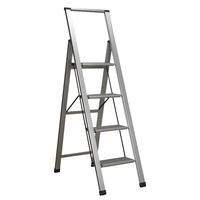 Sealey APSL4 Aluminium Professional Folding Step Ladder 4-Step 150...