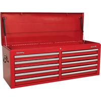 Sealey AP5210T Topchest 10 Drawer with Ball Bearing Runners - Red