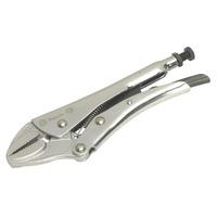 sealey ak6822 locking pliers straight jaws 185mm 0 30mm capacity