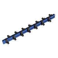 Sealey SR1414S Socket Retaining Rail - 14 Clips Aluminium 1/4\