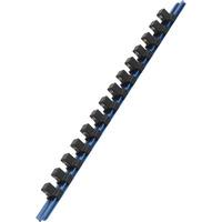 Sealey SR1214 Socket Retaining Rail with 14 Clips Aluminium 1/2\