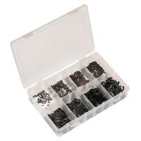 sealey ab012er e clip retainer assortment 800pc metric