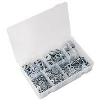 Sealey AB059RW Repair Washer Assortment 240pc M5-M10 Metric Zinc P...